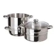 Euro Cuisine Steam Juicer Stainless Steel Stove Top Easy Use Juice Extractor