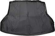 X AUTOHAUX Flat Face Cargo Liner Rear Trunk Mat Trunk Cargo Luggage Boot Tray Mat Diamond Pattern for Hyundai Elantra 2017-2020 Not for Elantra GT Anti-Slip
