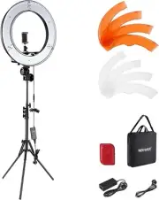 NEEWER Ring Light 18inch Kit: 55W 5600K Professional LED with Stand and Phone...