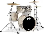 Pacific Drums & Percussion PDP Concept Maple 4-Piece Fusion, Twisted Ivory Drum Set Shell Pack (PDCM20FNTI)