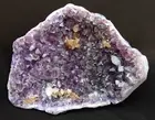 STUNNING CALCITE & APOPHYLLITE CLUSTERS ON AMETHYST BASE # 0677 A
