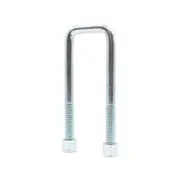 Sunrise U-Bolts with Nyloc Nut 1/2" Zinc - 40mm Square, 140mm - UB40S140Z