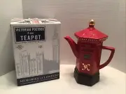 NIB London Pottery Memories of London Collection Victorian Postbox 4 Cup Teapot