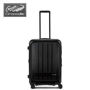 【Crocodile】鱷魚 24吋日系煞車輪 行李箱/旅行箱(黑色-08424) 【威奇包仔通】