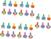 5sets 6pcs Sponge Art Brushes for Safe Painting Tools for Early Learning Creative Fun Easy to Clean and Reusable Sponges for Kindergarten and Home Use Random Color 6pcs*5