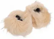 [Holibanna] Winter Arm Warmers Faux Fur Fluffy Wrist Cuffs Furry Wrist Cuffs for Women Cozy Arm Sleeves