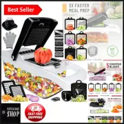 13-Blade Vegetable and Onion Chopper - Multifunction Manual Mandoline Slicer