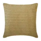 Decorative Cushion Case Gold 16"x16", Home Decor Velvet Fabric - Gold Walk
