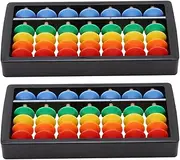 FAVOMOTO 2PCS Plastic Abacus Calculator,Fun Math Learning Tool for Kids for Childrens Calculation Skills,Enhance Childs Math Abilities, 11.8X6X1.5CM