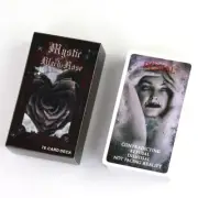 Mystic Black Rose Oracle Deck 78 Pcs Tarot Cards