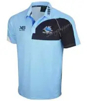 Cronulla Sharks NRL Sky Media Polo Shirt Sizes S-5XL BNWT