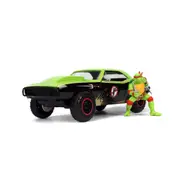 Jada 1:24 Scale Teenage Mutant Ninja Turtles 1967 Chevrolet Camaro With Raphael Model