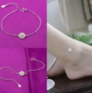1 PC Solid Silver Chain Anklet Foot Ankle Girls Women Jewelry #119