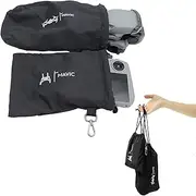 ZWLLKJGS Protective Aircraft Sleeve for Dji Mini 3 Pro/Mini 4 Pro/Mini 3/Air 3s/Neo,RC/RC 2/RC N1/RC N2 Remote Controller Storage Pocket Carring Bag,Holding Fly More Combo Accessories(Drawstring+Hook)