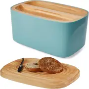 Sonder Los Angeles, Modern Bamboo Fiber Bread Box for Kitchen Sea Mist