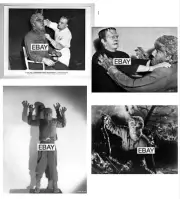 FRANKENSTEIN MEETS THE WOLFMAN 1943 MOVIE PHOTO LOT #4(4) CHANEY FAMOUS MONSTERS