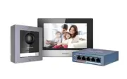 Hikvision DS-KIS602(B) Doorbell Video Intercom KIT come with PoE switch TF card