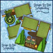 TAKE A HIKE - Premade Scrapbook Pages paper printed layout DBDS