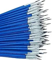 100 Pcs Round Paint Brushes,Small Paint Brush for Kids/Students/Starter/Teens/Children ， Kids Adult Drawing Arts Crafts Paint Brushes