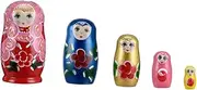 ORFOFE Russian Nesting Dolls Matryoshka Dolls for Home Decor Cartoon Design Festivals Random Color