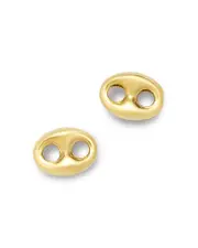 Zoe Chicco 14K Yellow Gold Heavy Metal Mariner Link Stud Earrings