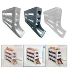Space-Saving Egg Storage Container with 4 Tiers for Refrigerator Organization