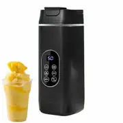 Portable USB Rechargeable Blender For Shakes,Juices,Wireless Mini Juicer Cup For Home Kitchen,Travel,Outdoor Use,Commercial Blender,Black