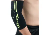 Elbow Pads Compression Elastic Protection Arm Support Sleeve Bandage Brace-Green L