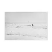 Monochrome Surf Framed Canvas