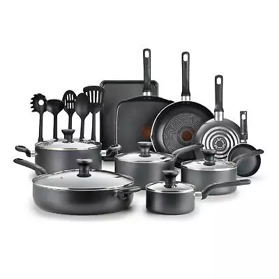 T-Fal 20 PCS Thermo-Spot Aluminum PRO-Glide Nonstick Cookware Pots And Pan Set