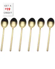 Mepra 6pc Coffee Spoon Set with $19 Credit