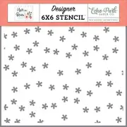 Echo Park Stencil 6"X6"-Happiness Blooms, Year In Review (Pack of 3)