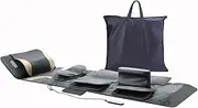 Full Body Massage Mat Heated Shiatsu Neck Massager Shoulder Back Lumbar Traction Hip Leg Relax Stretch with 25 Airbags, 6 Vibration Motors
