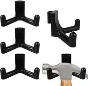[Dfnidy] Tool Hooks Compatible with Lifetime Storage Accessories, Black Shed Hook fit for Rakes Shovels Scissors Knives Power Tools, Plastic Accessories Hook Replacement (Pack of 5)