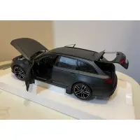 在飛比找蝦皮購物優惠-BuyCar模型車 1:18 迷你切Audi RS6消光黑 