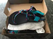 New Chaco Sandals Teal Kids Size 5