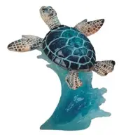 SS-G-90140, 5 Inch Blue Sea Turtle Swimming-Collectible Figurine Statue