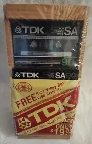 Vintage TDK SA 90 Napa Valley Crate Box of 10 Tapes Sealed