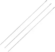 3Pcs Hawaiian Lei Needle for Leis Making, 14 Inch Large Eye Sweing Long Needle for Flower Lei Making Lei Needle to Make Hawaiian Lei for Graduation Wedding Birthday Party, Dia 0.8 mm, LXLVOUEG