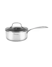 [Stanley Rogers] Matrix Non-stick Saucepan With Glass Lid 20cm/3.0L in Stainless Steel
