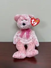 TY Beanie Babies 2002 "Smitten" The Bear w/Heart Tag Valentines