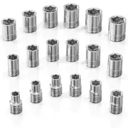 Socket Set 18pc 12Inch Drive 6Point Shallow Socket Set Metric Sizes from 10 mm t
