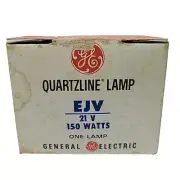 GE Quartzline Projector Lamp Bulb EJV 21V 150W Watts Original Slide Main Light