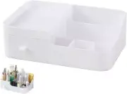 1 Drawer Desk Organiser Storage Case for Home and Office, Plastic Desktop Drawer