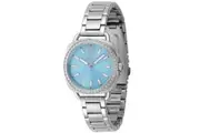 Invicta Wildflower Lady Blue/Silver Crystal Analog Quartz Watch 47327