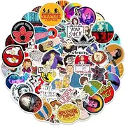 Stranger Funny Things Sticker Pack (100 Pieces) Vinyl Stickers for Water Bottles, Laptops, Cars, Skateboards, Cave Decorations for Men, Waterproof Rock Music Stickers