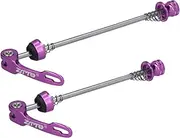 Bike Quick Release Axle, Bike Quick Release Skewer Bike Parts 2pcs Road Mountaie Quick Release Skewers Wheel Hub Front and Rear Skewers Bike Front Rear Skewer Accessory
