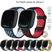 Band Sport Silicone Breathable Strap For Fitbit Versa 3 4 Sense 2 Bracelet