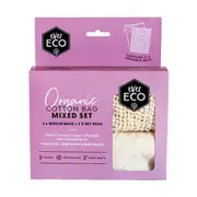 Ever Eco Reusable Produce Bags - Organic Cotton Mixed Set