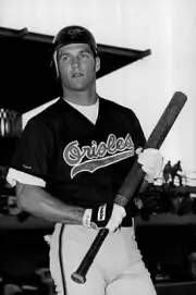 Brady Anderson Baltimore Orioles looks on 1990s Old Photo
